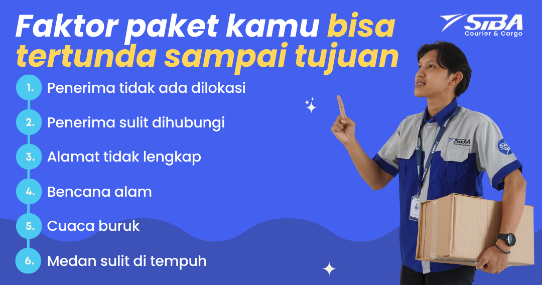 penyebab paket bisa tertunda