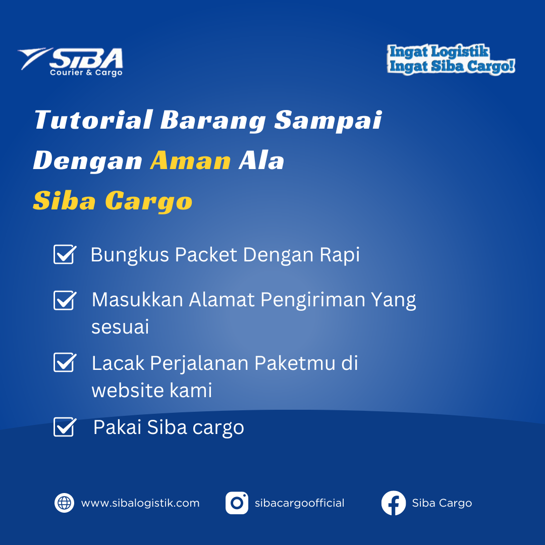 Cara agar barang kiriman anda sampai tujuan
