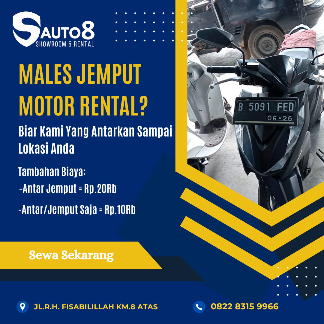 Antar Jemput Rental Motor