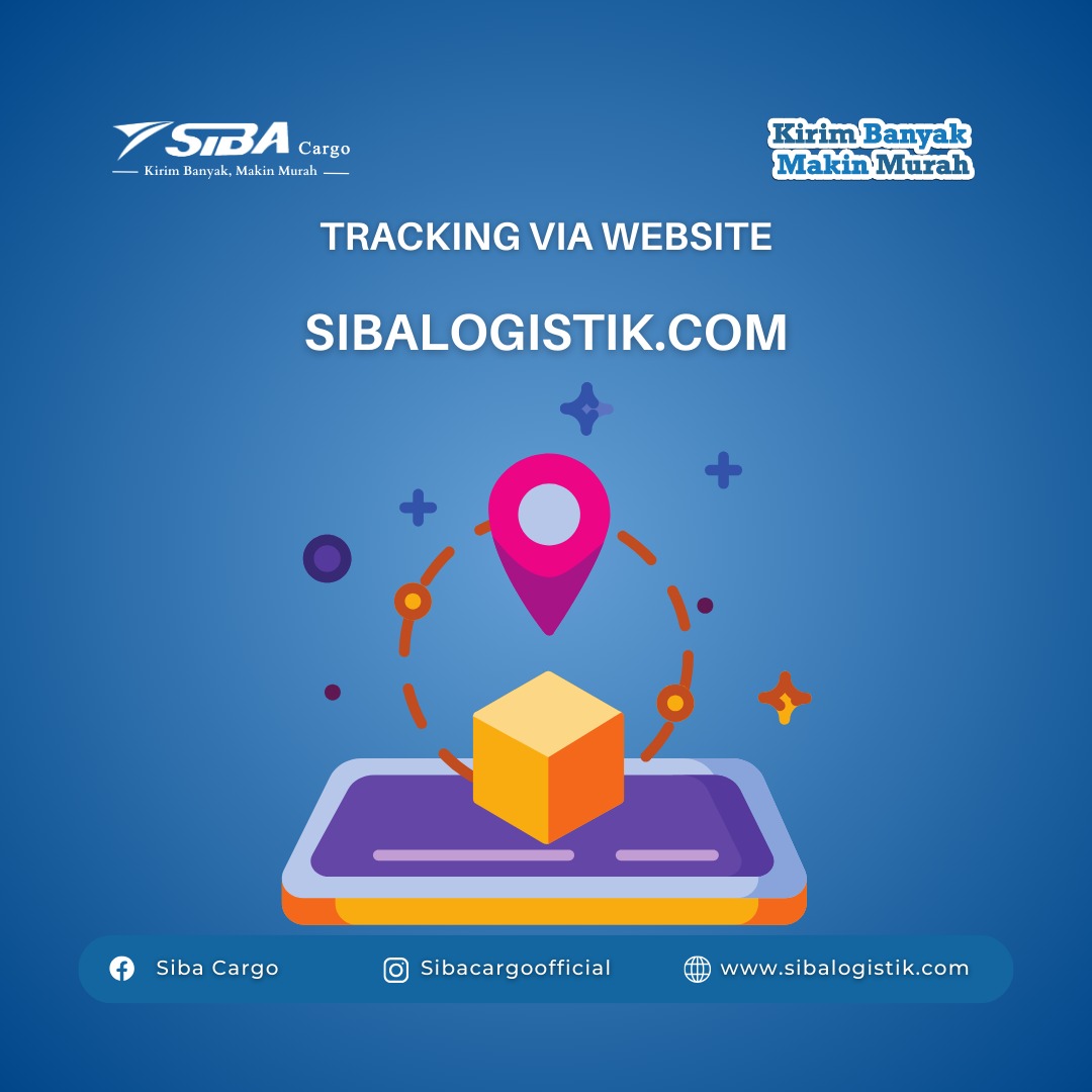 Tracking barang di website Sibacargo