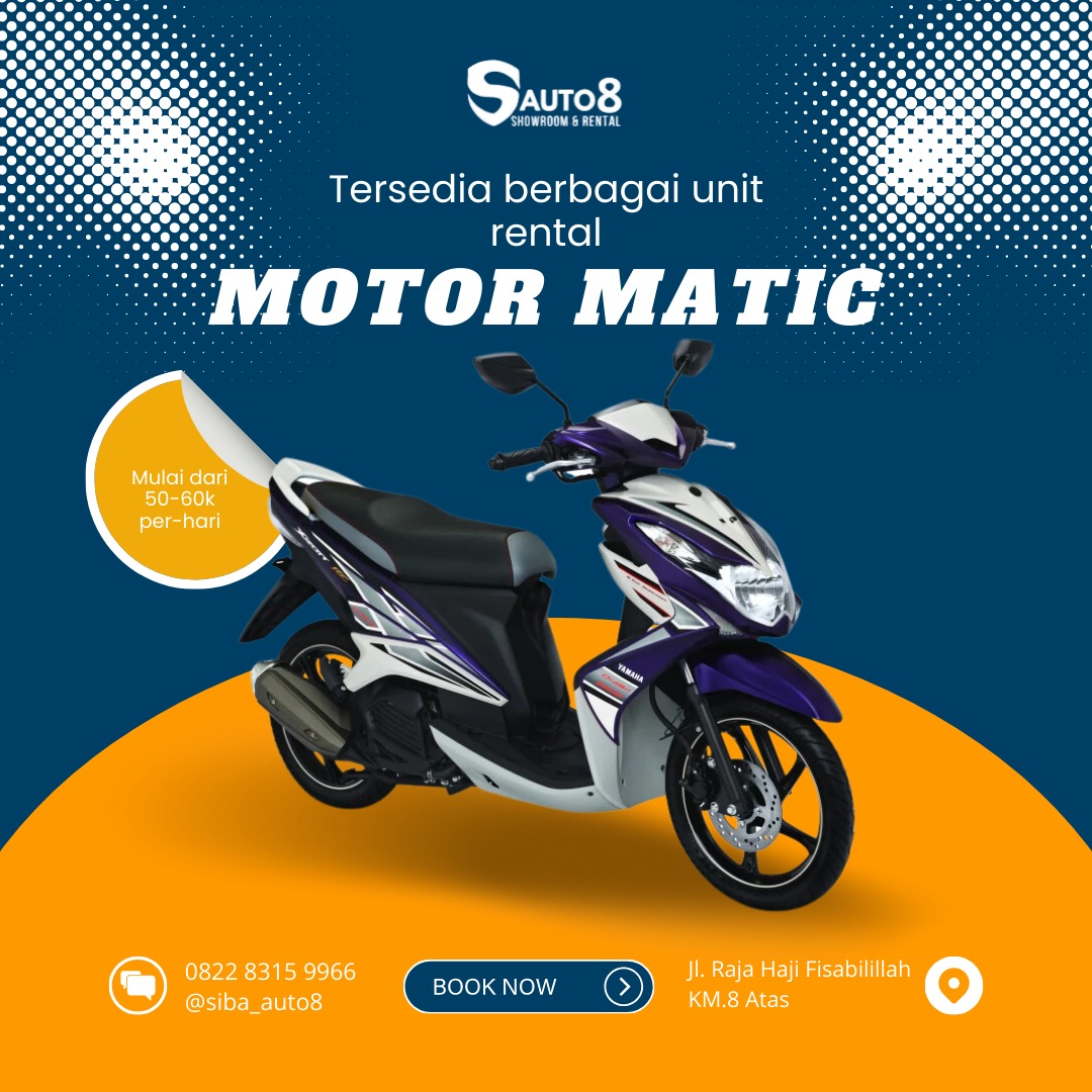 SAuto8 menyewakan motor matic murah