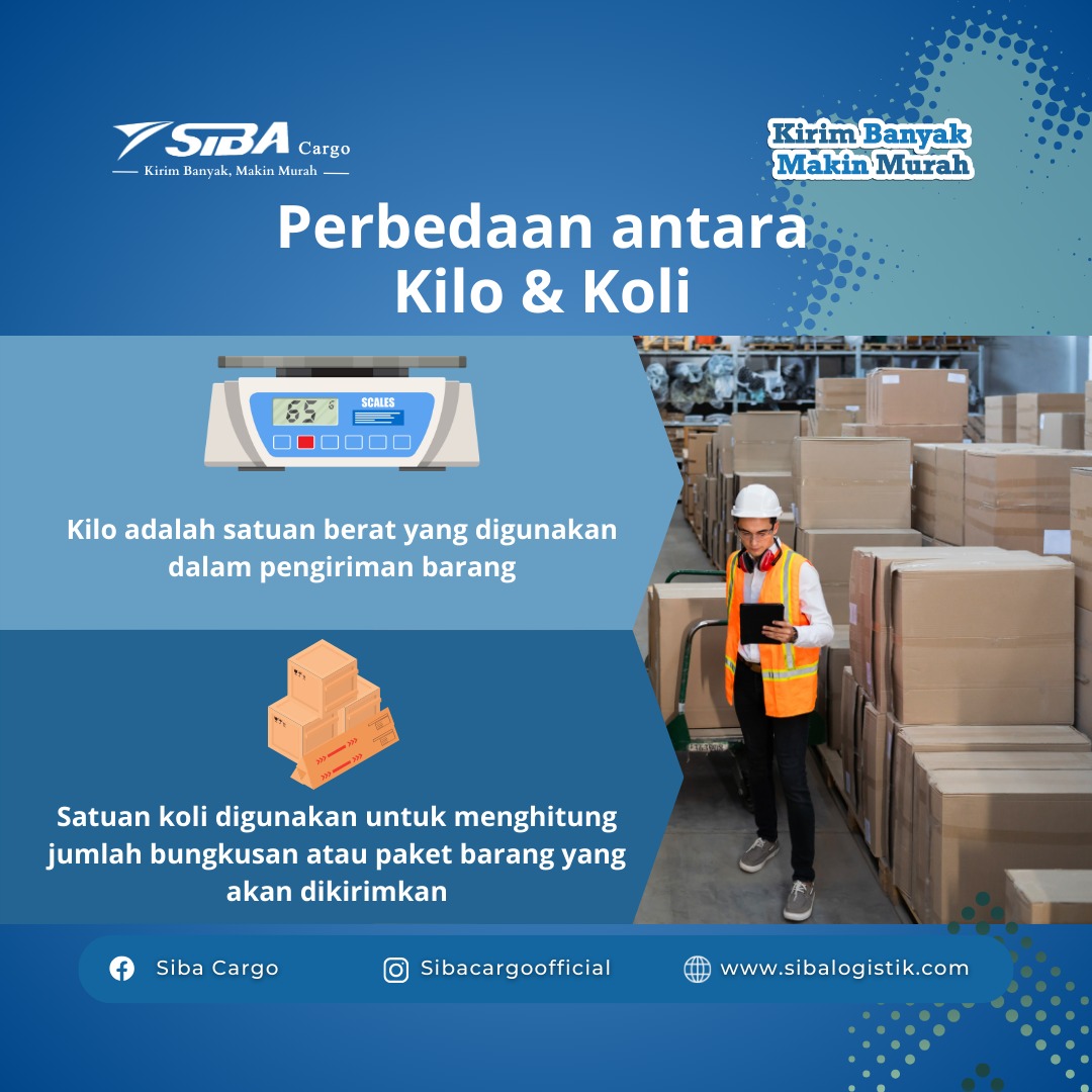 Perbedaan Koli dan Kilo dalam Pengiriman
