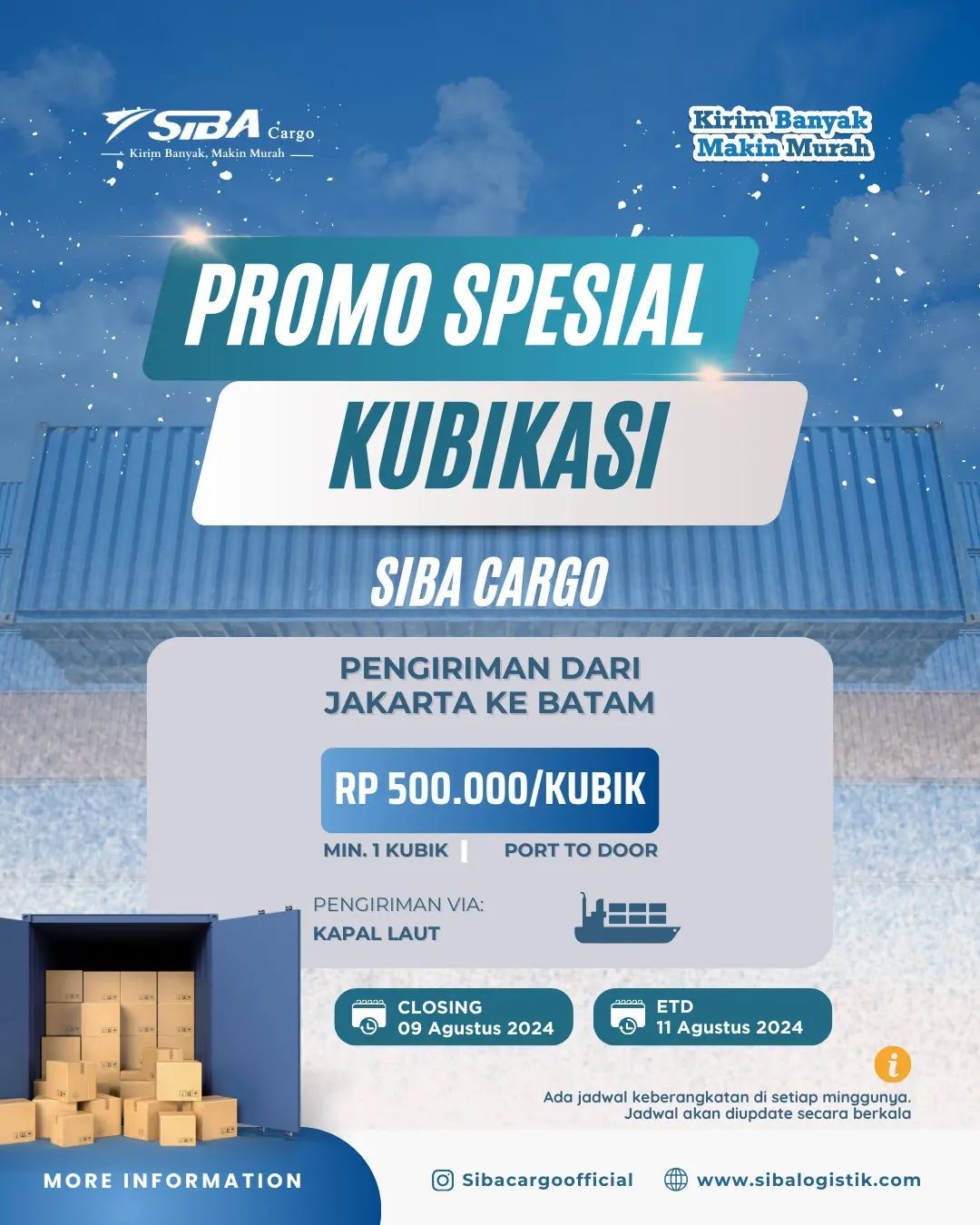 Promo Kubikasi Jakarta-Batam