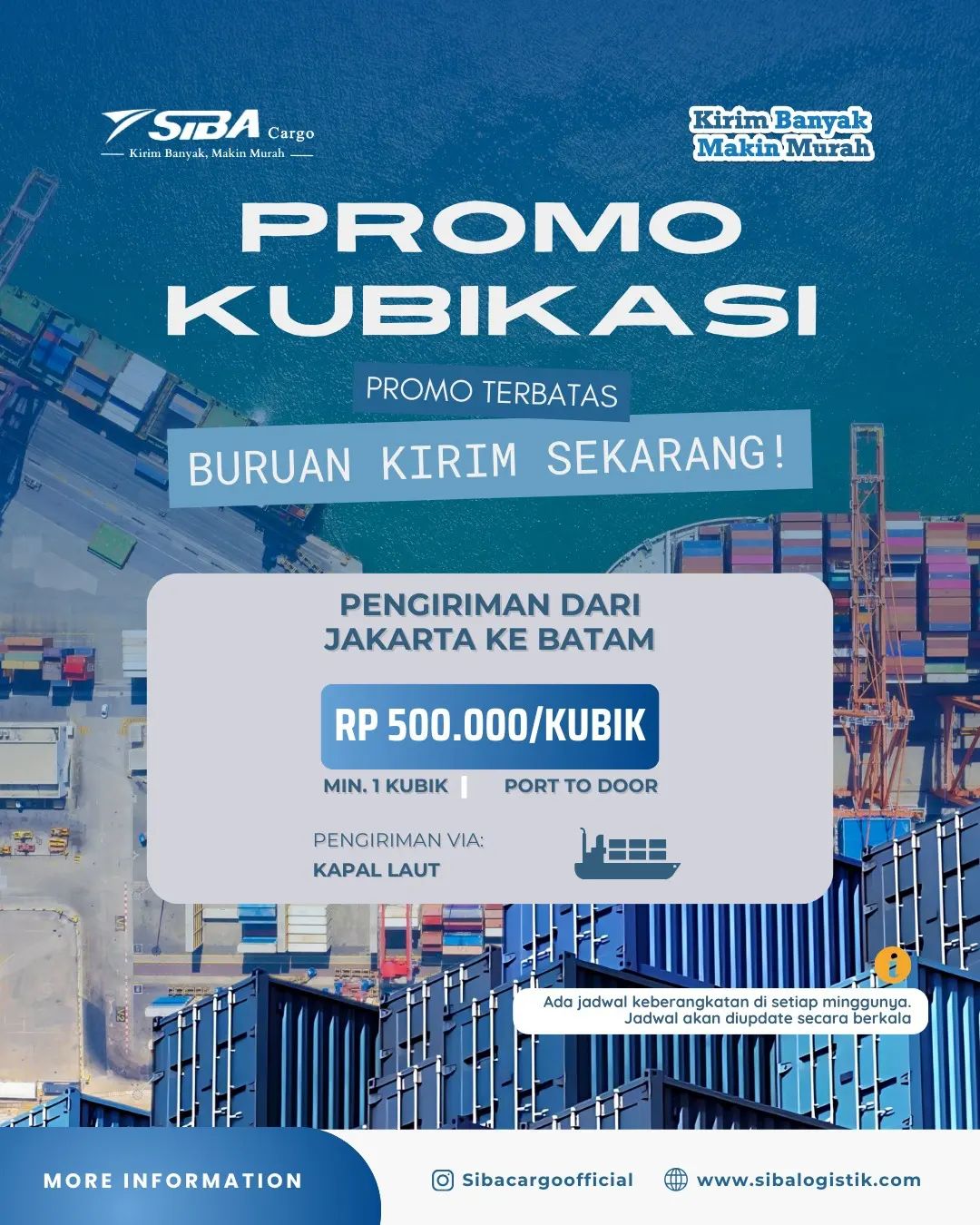 Logistik Cargo Kubikasi Jakarta ke Batam