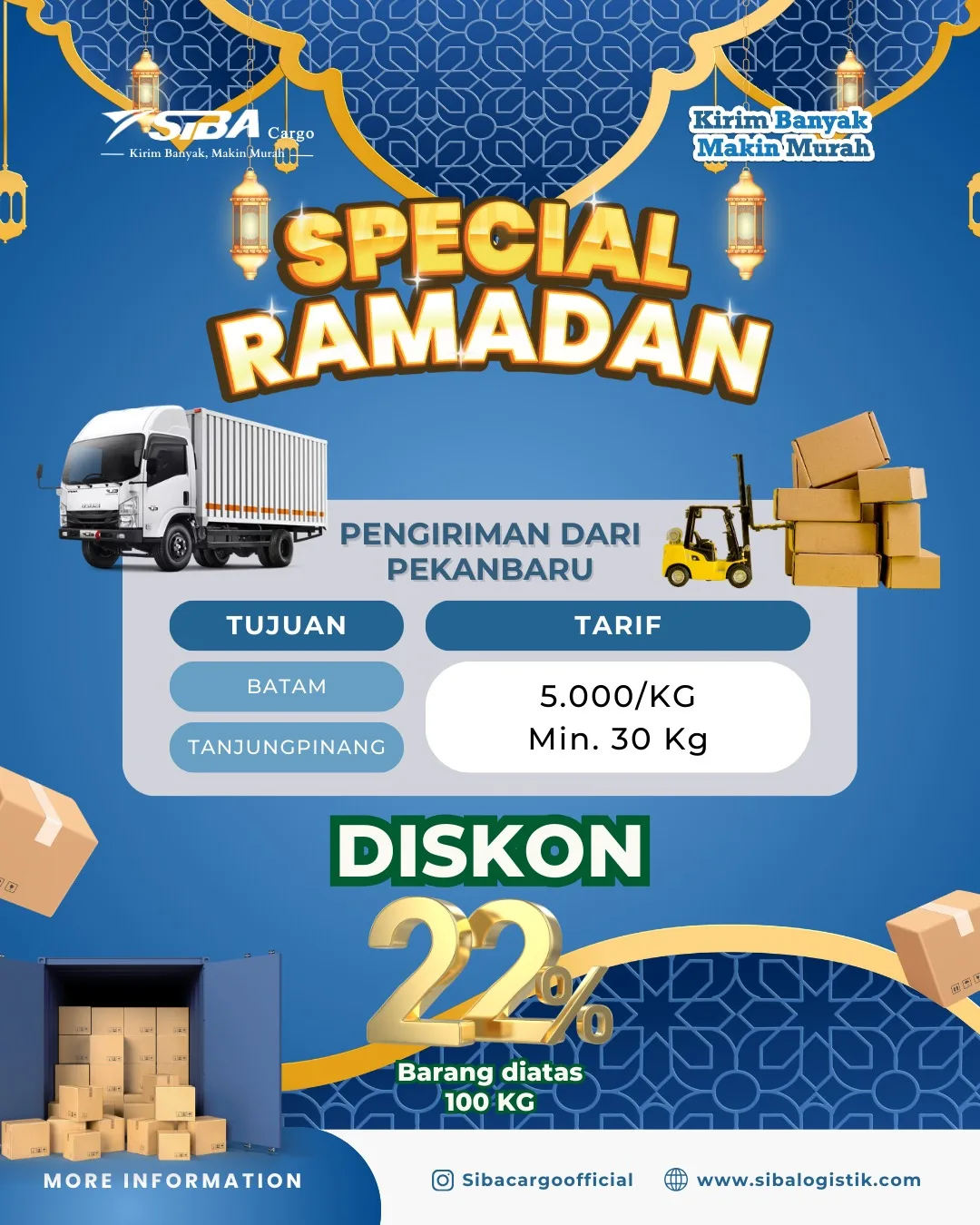 Diskon Pengiriman dari Pekanbaru Special Ramadhan