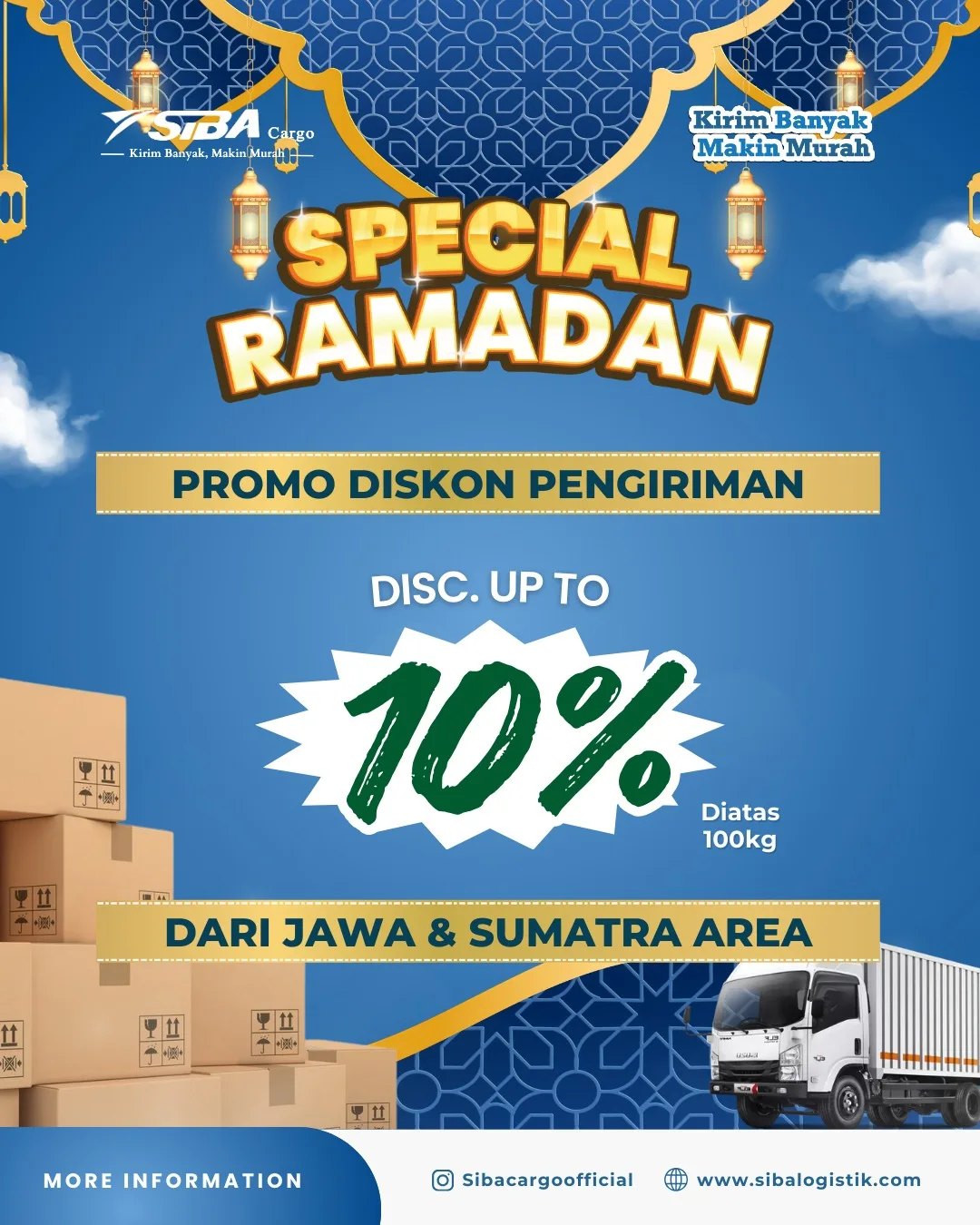 Diskon 10% Pengiriman dari Jawa & Sumatera