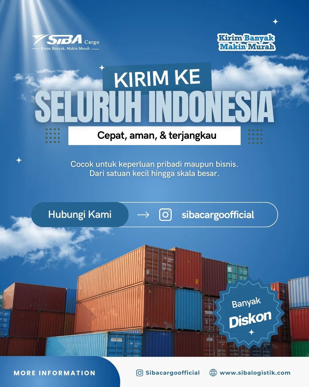 Kirim ke Seluruh Indonesia Dengan Sibacargo