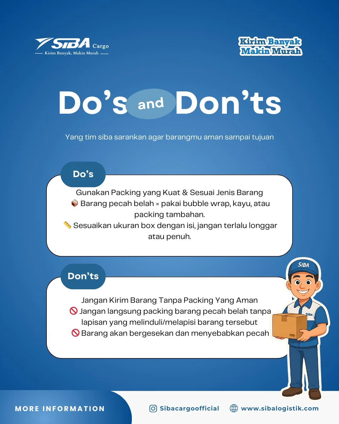 Tips aman kirim barang bersama SIBA Cargo