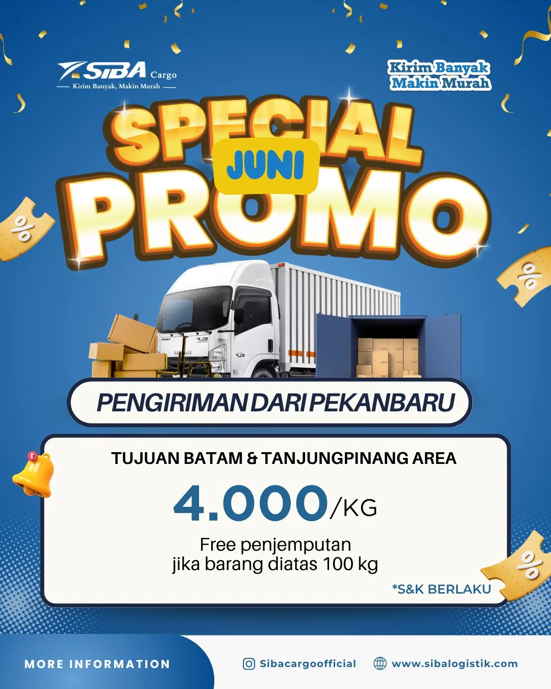 Promo Kirim Barang dari Pekanbaru ke Batam TNJ Juni