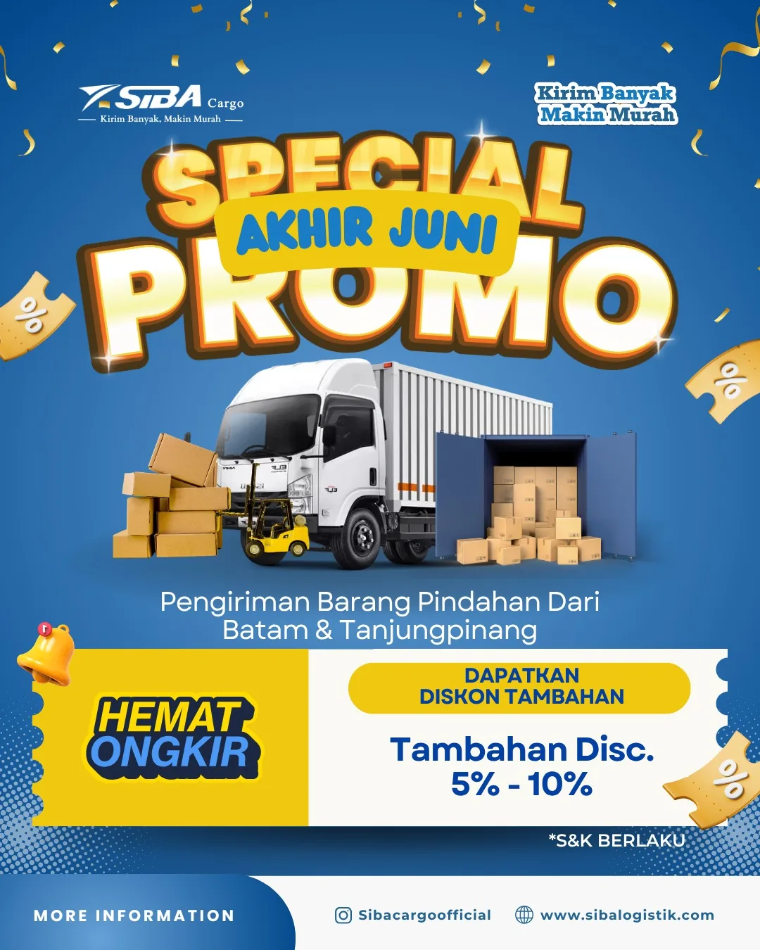 Hemat Ongkir Akhir Juni Bersama SIBA Cargo
