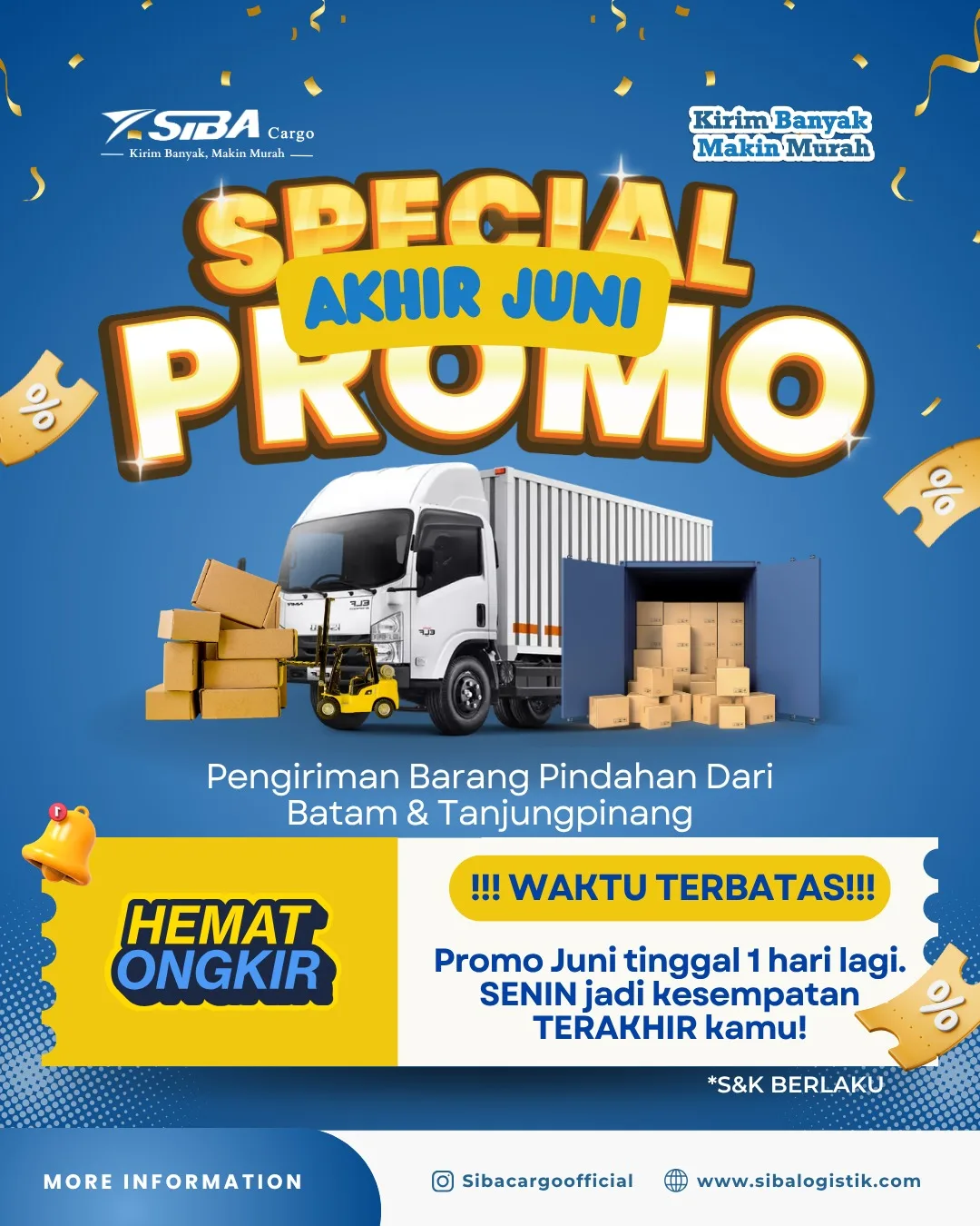Promo Spesial Akhir Juni untuk Pengiriman Pindahan