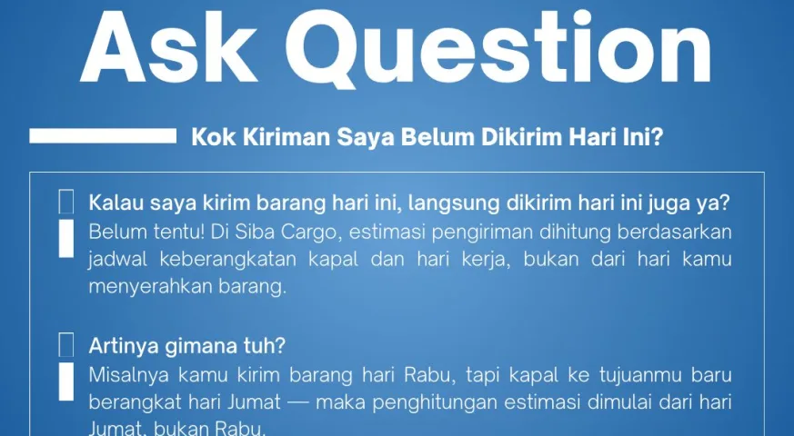 Mengapa Pengiriman Tidak Langsung Dikirim di Hari Sama