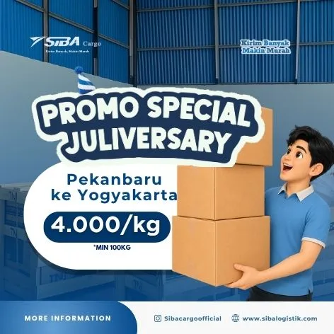 Ekspedisi Pengiriman Pekanbaru Riau ke Yogyakarta 4.000/kg