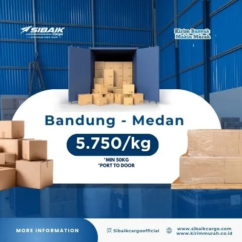 Ekspedisi Pengiriman Cargo Bandung ke Medan Murah
