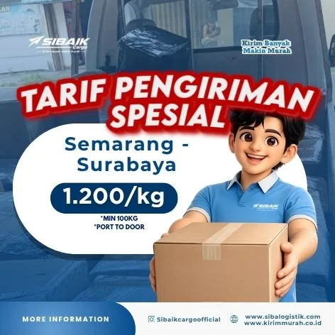 Ekspedisi Pengiriman Cargo Semarang ke Sidoarjo Murah
